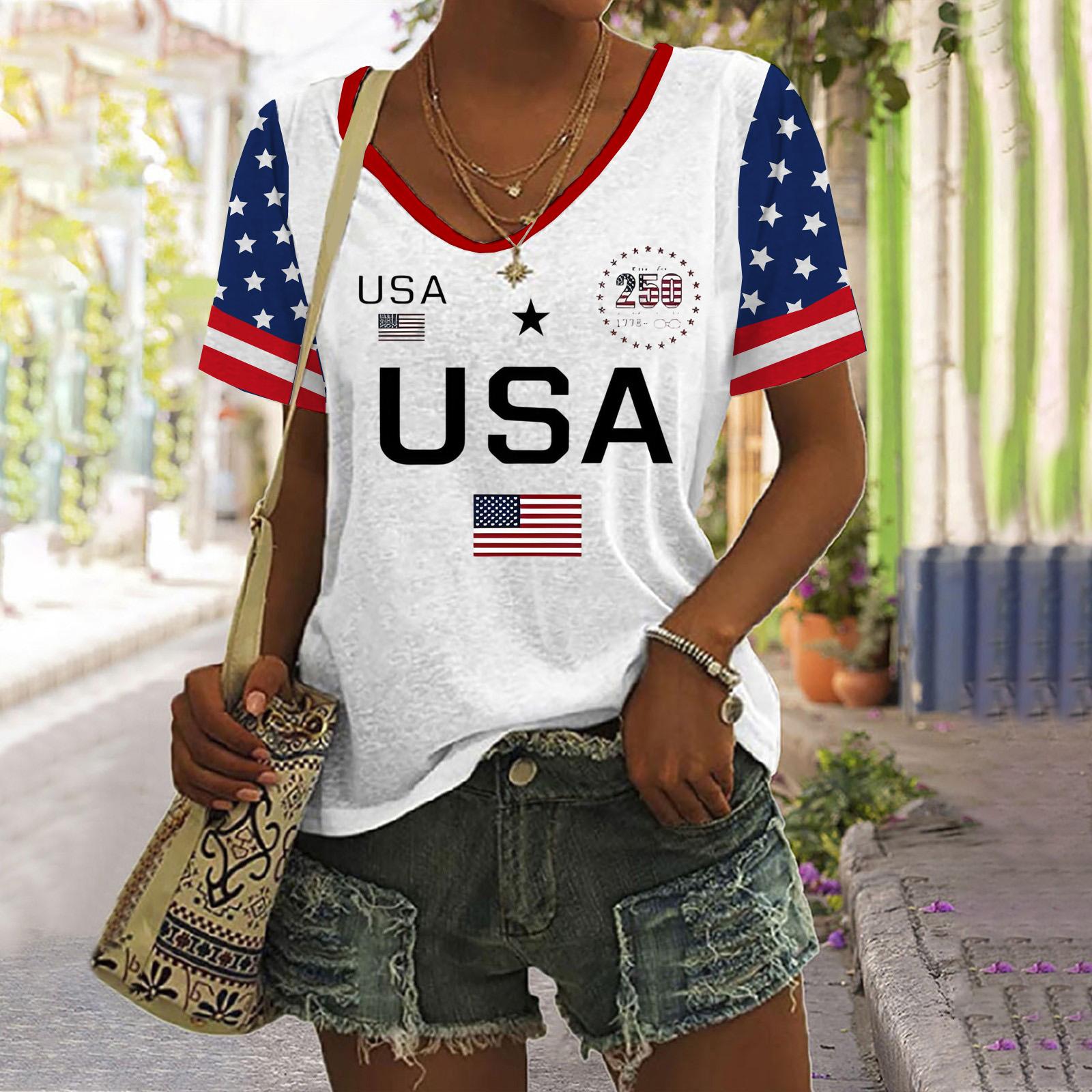 

Women s Casual Printed Round Neck Pullover Short Sleeve Top XL білий