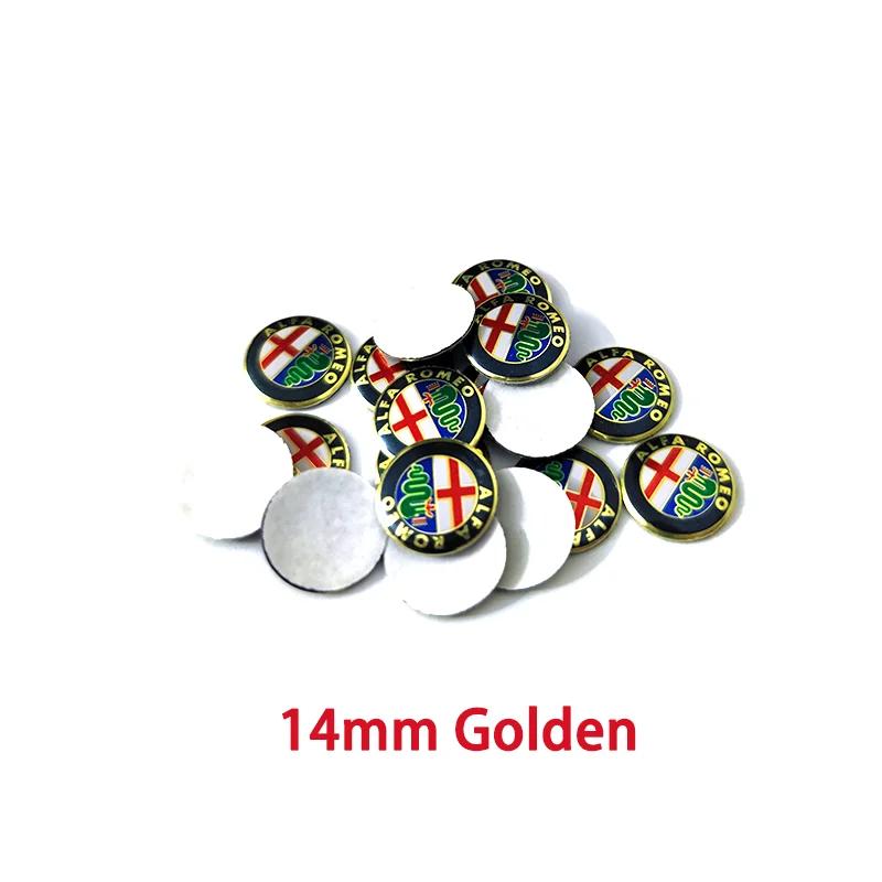 

For Alfa Romeo 2026 Hot Sticker 50 Pcs 14mm Car Remote Shell Button Fob Key Logo Sticker Badge Emblem Decal Symbol Labeling For 50pcs-AlfA-Aluminum