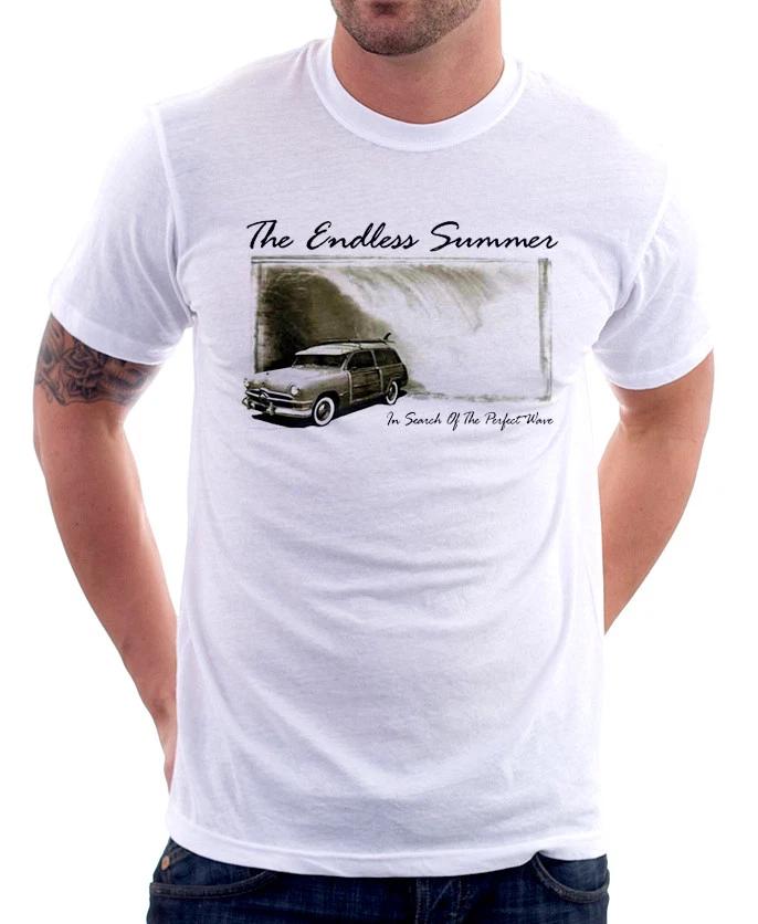 The Endless Summer retro vintage Surfing Perfect Wave white t-shirt 9839 XL