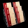 Acrylic Book Display Stand For A5 Ledger Display Rack Ladder Supermarket Stationery Store Book Notebook Display Magazine Holder