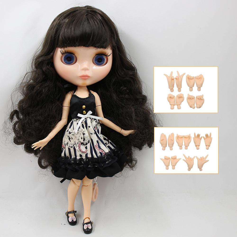 

Лялька ICY DBS Blyth Шарнірне тіло 30 см BJD Одяг Взуття Набір рук Модні ляльки подарунок для дівчинки full set with hands рожевий