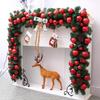Factory Christmas Wreath Door Hanging Decorative Vine Snowfall for Mall Entrance Stair Handrail Pendant Bell Artificial Flower