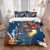 Monster Truck Stunt Print 3Pcs Bedding Set,Duvet Cover with 2 Bedro,Pillowcase Home Birthday Gift