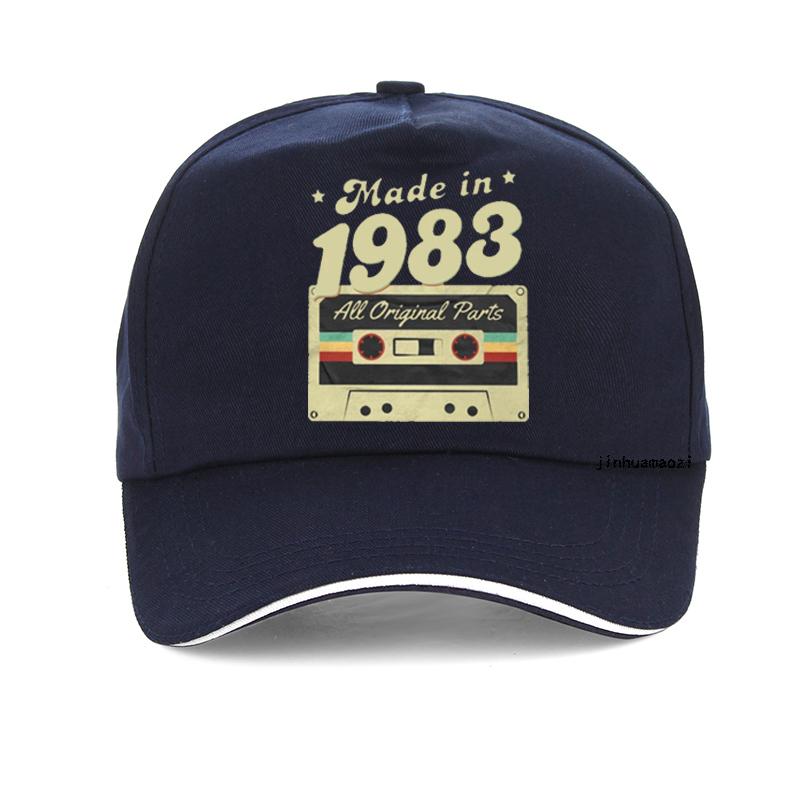 Funny Vintage Made In 1983 Baseball Cap Summer Style Funny Unisex Women Hip Hop Hat Adjustable Gym Golf Caps Gorro