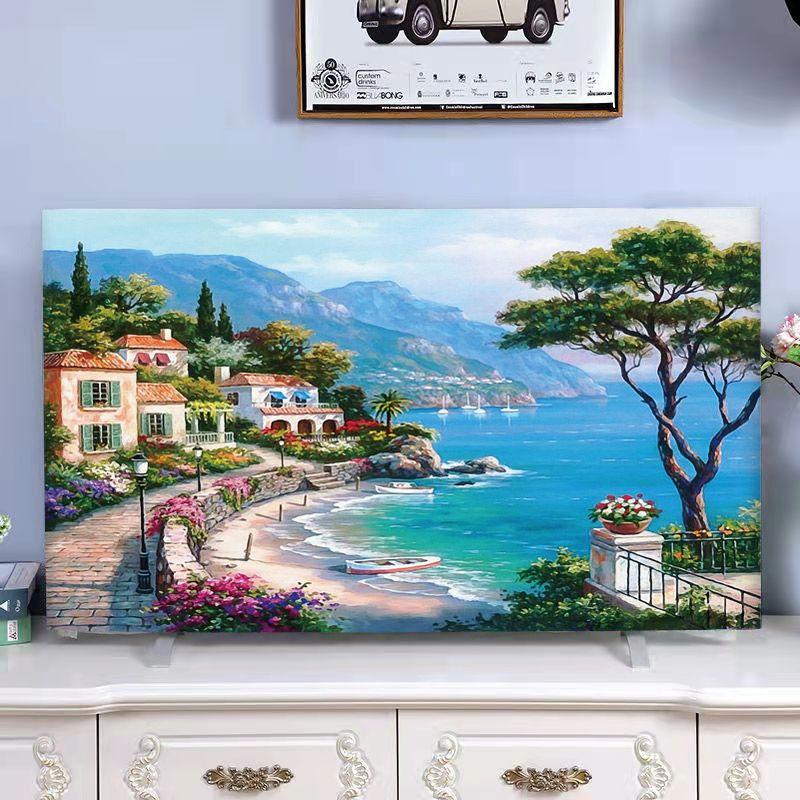 Universal LCD TV Dust Cover Reusable and Washable Fabric Cloth