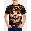 Halloween Jungen T-Shirt Kürbis Muster Sommer Kurzarm Totenkopf Mode Print Kinder Oberteile 2-10 Jahre Party Geschenk Kinderkleidung