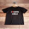 Gothic Shirt, ILY Goth Girl, Indie Alternative Cotton Shirt, Unisex, Trendy T-shirt