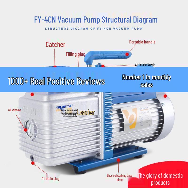 Air Conditioner & Car Refrigerator Vacuum Pump for Refrigerant Handling