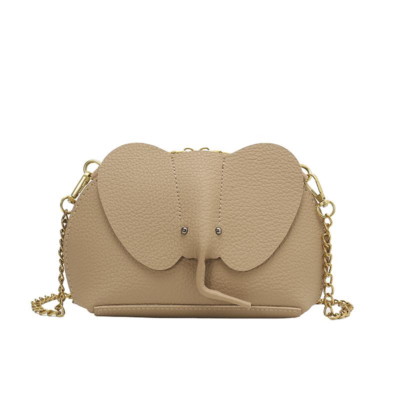 

New Fashionable Cartoon Shoulder Bags Exquisite Elephant-shaped Crossbody Bags Versatile Solid-color Casual Bag Lightweight Bags хакі