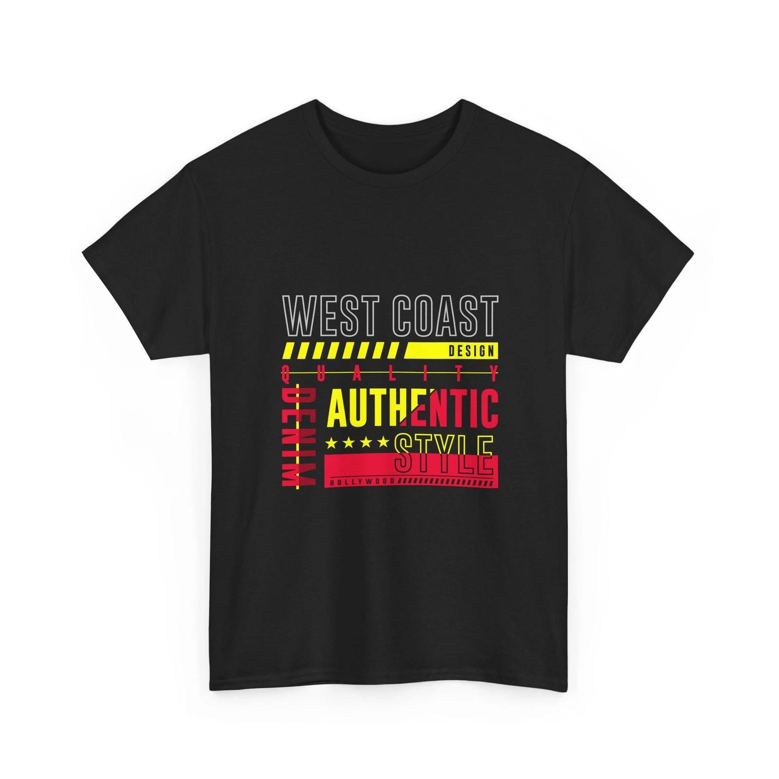 West Coast Authentic Graphic Tee | Retro Urban Street Style, Cool Unisex T-Shirt 3XL