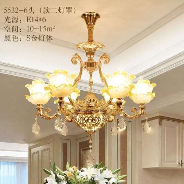 Candelabre europene Vila de lux Candelabru camera de zi Atmosfera simpla Dormitor Lumanare Lampa de cristal Lumini calde pentru restaurant