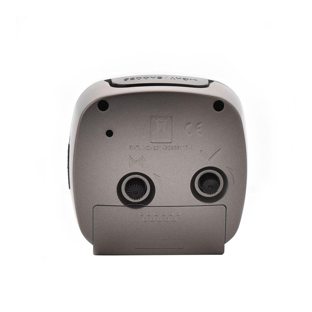 Hometime Cushion Shape Alarm Clock Sweep/Cres Silver