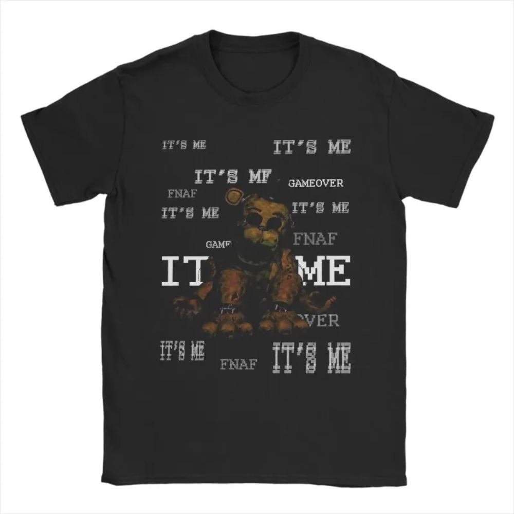 

Чоловічі Весна Літо Пастка FNAF У Фредді Труба Футболки Вінтаж 100% Бавовна Одяг Вінтажний Короткий Рукав Круглий Виріз Футболка XXL