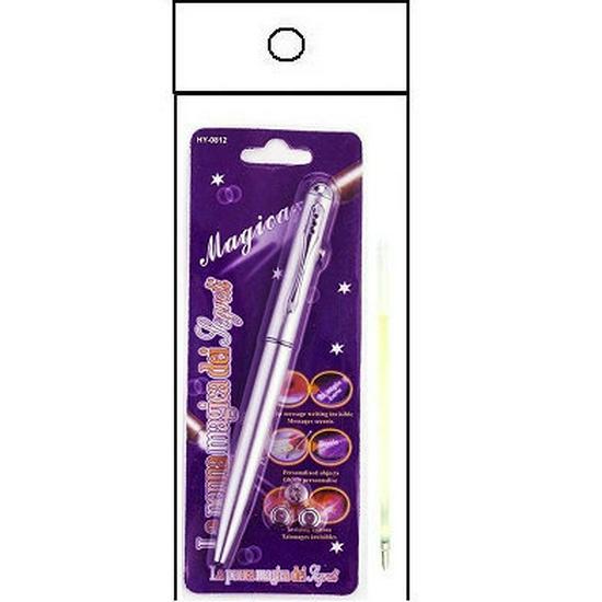 Magic Light Ballpoint Pen with Bright Head Torch and Invisible Ink