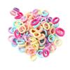 Shefun Hair Ties for Kids, Baby Hair Ties, Small Kids Hair Accessories for Girls, Black and Colorful, 100-Piece Set, JP136 (A1-color-100)