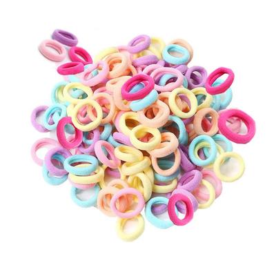 Shefun Hair Ties for Kids, Baby Hair Ties, Small Kids Hair Accessories for Girls, Black and Colorful, 100-Piece Set, JP136 (A1-color-100)
