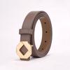 New Genuine Leather Women's Belt Texture Versatile Casual Women's Pure Cowhide Letters Belt Wide Belt