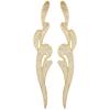 2 Pieces Gold Silver Sequin Flower Patch Collar Decoration Baroque Applique  Crafts Projects