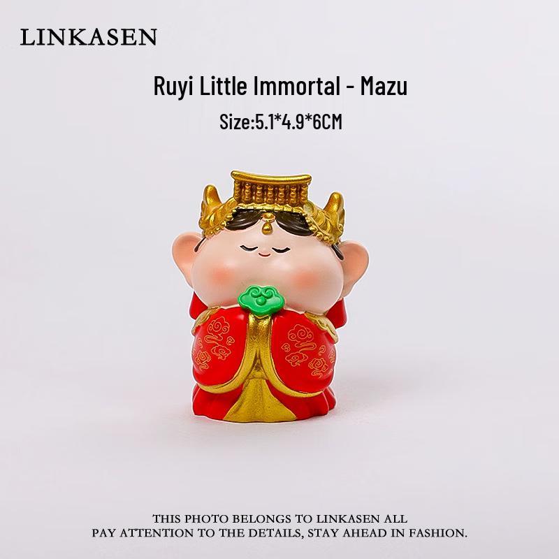 Changbaosen Mazu & Bi Gan Desktop Ornament