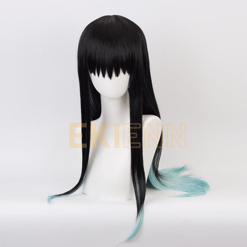Ekienn Tokito Muichiro 01 Cosplay Wig, Heat-Resistant, Anime Costume, Halloween, Party, Event, Costume, Wig, Disguise, Party, Event