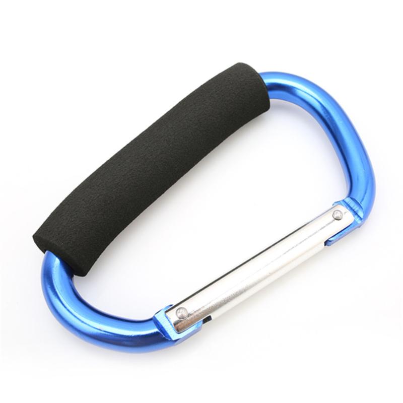 

1pc Hook Carabiner Shopping Hook with Sponge Safety Balance Carabiner Outdoor Camping Hiking Large Hook 135mm*8mm 135x8mm синий