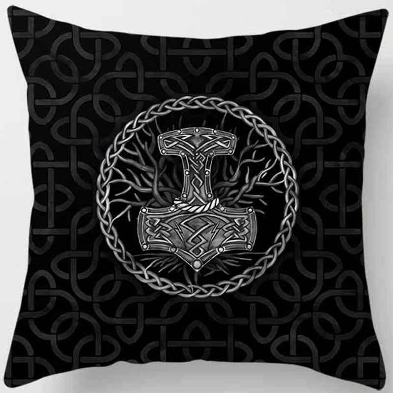 Kissenbezug mit dunklem Weltenbaum-Print Heimdeko Auto Sofa Kissen