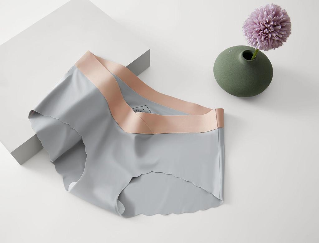 Bezszwowe majtki z lodowego jedwabiu Kobiety Wygodna bielizna Damskie Majtki z niskim stanem Plus Size Majtki ciążowe Seksowna bielizna