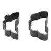 2 Pcs Butterfly Leather Cutting Die Alloy Steel Leather EVA Fabric Paper Rubber Silicone Die Cutter