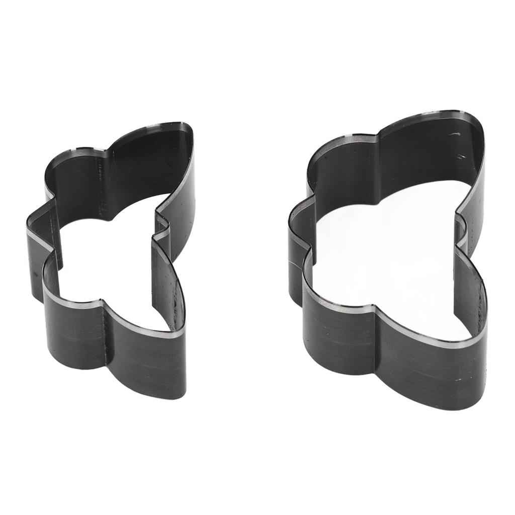 2 Pcs Butterfly Leather Cutting Die Alloy Steel Leather EVA Fabric Paper Rubber Silicone Die Cutter