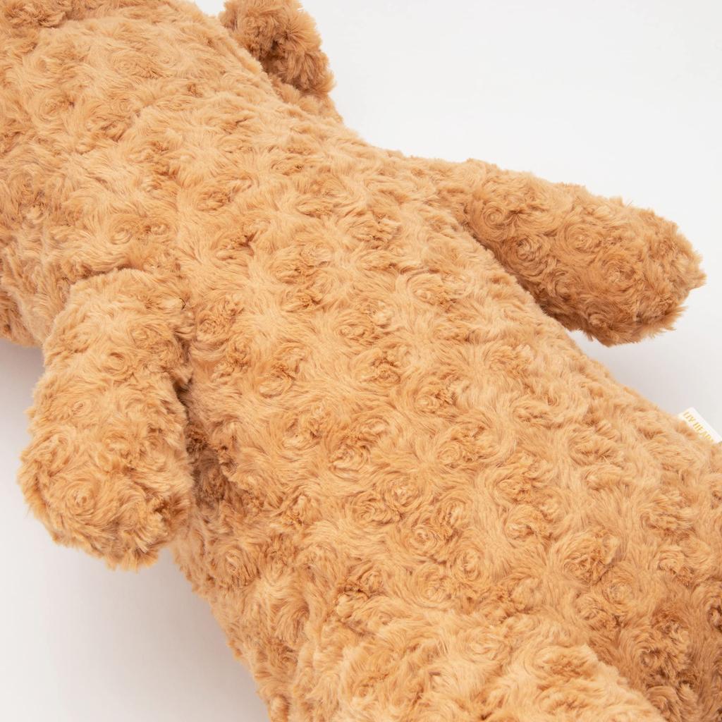 Livheart Sleepy Animals Toy Poodle Medium Size Fluffy and Squishy Plush Dog Body Gift Mocha, (Approx. 53cm), Pillow, 85450-15