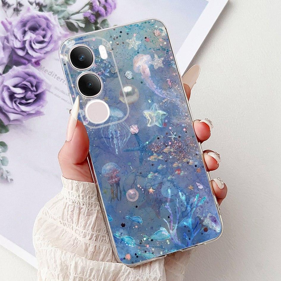 Silicone Case For Vivo Y19s V2419 Cover Lovely Cat Butterfly Cartoon Soft Back Protective Shell For Vivo Y19s 4G Y 19s TPU Coque