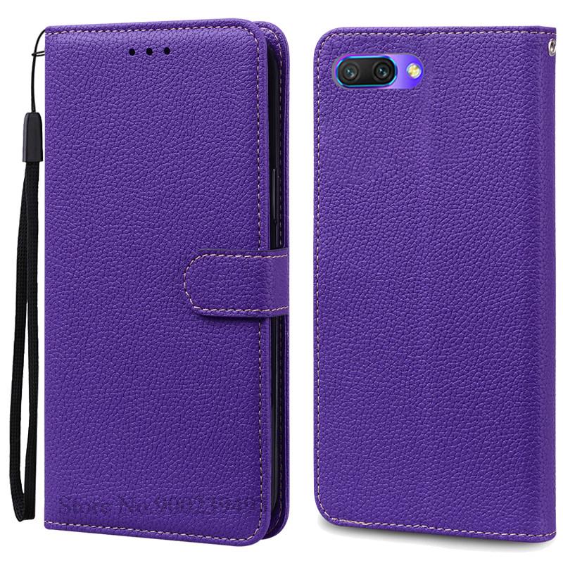 

Для Honor 10 чехол силиконовый чехол-кошелек для Huawei Honor 10 флип-чехол Honor10 COL-AL10 L29 L19 TL10 чехол для телефона Coque Fundas For Honor 10 темно-фиолетового