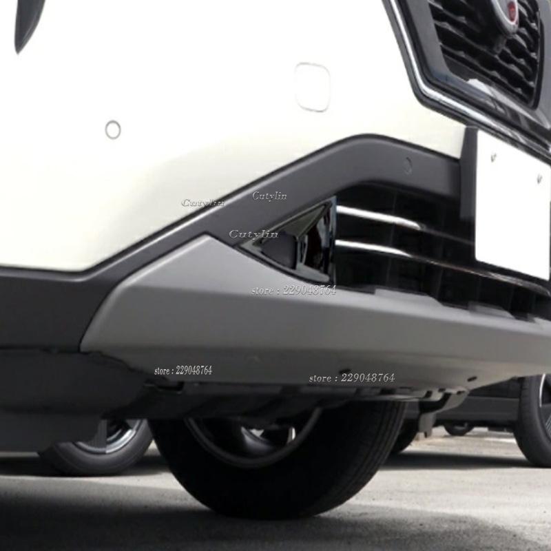 For Nissan Rogue X-Trail T33   ABS Black Chrome Front Fog Light Lamp Cover Protector Molding Bezel Trim Car Styling