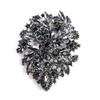 Exquisite Full Zircon Big Flower Pin Brooch Luxury Crystal Flower Brooch Fashion Bridal Wedding Dress Pin Accessories