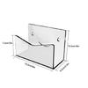 Acrylic Envelope Container Mail Organizer Wall Mounted Letter Sorter for Offices