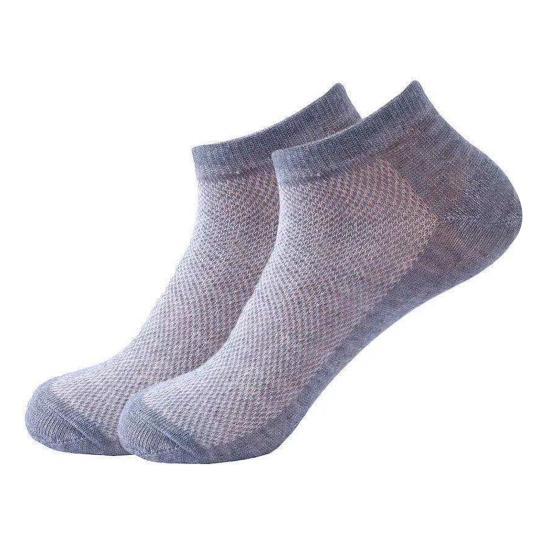 1 Pair Unisex Socks Hollow Mesh Great Breathability Mid-tube Low-cut Anti-slip High Elasticity Quick Dry Sweat Absorption Daily Wear Sport Socks