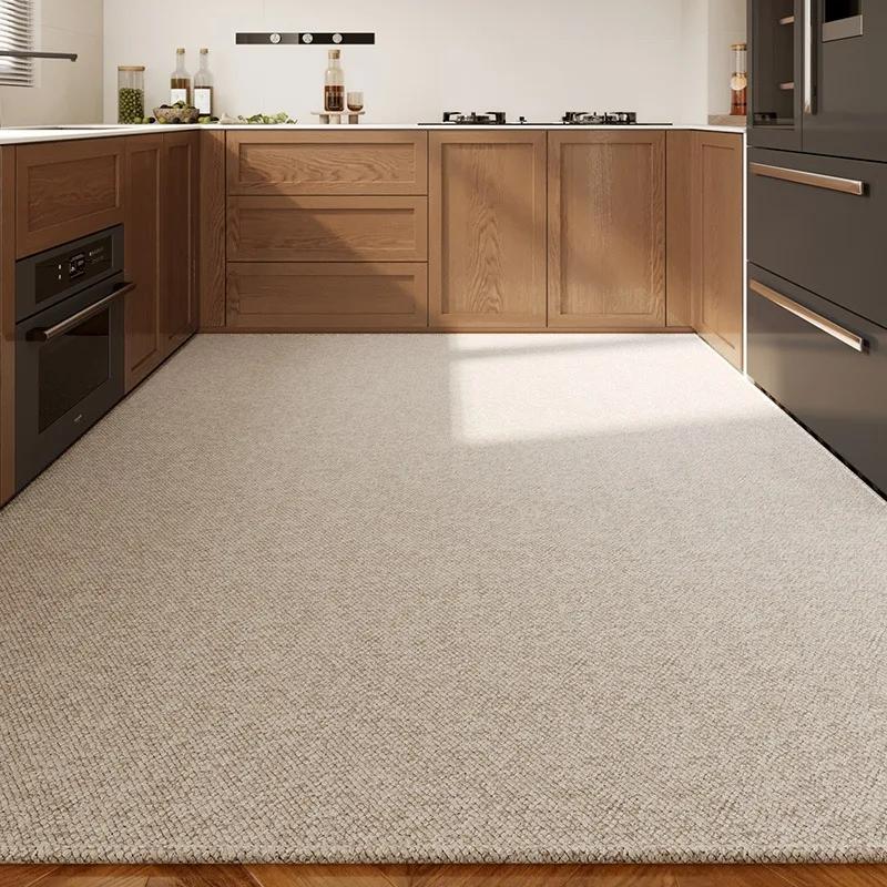 

Non-slip Kitchen Floor Mat Waterproof Brown Large Rug Imitation Texture Carpet for Living Room Entrance Home Decor 1pc 50x80cm