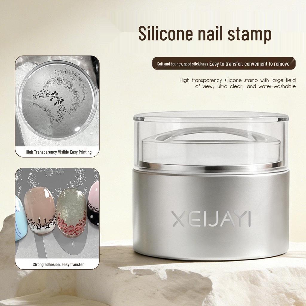 X-007 Cartoon Kitten Nail Art Stamping Plate with Scraper - Multiple Patterns, High-Quality Design