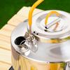 Camping Kettle, 1L Camp Tea Coffee Pot Stainless Steel Outdoor Hiking Kettle Pot Lightweight Durable Camping Tea Kettle