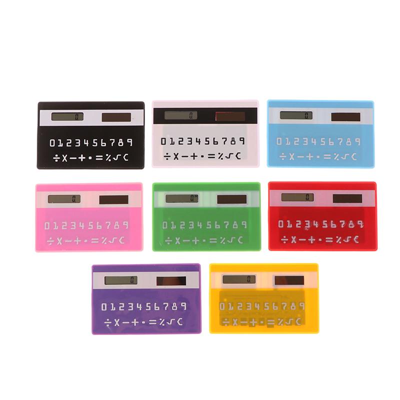 Solar 8 Digit Calculator Student Mini Calculator Portable Slim Calculator Stationery Math Toys School Electronics Calculator