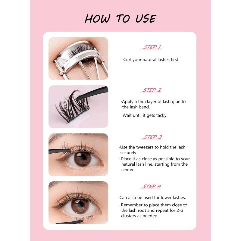 1 Stück Mehrfarbiger Falsche Wimpern Applikator Mit Kamm & Pinzette, Augenbrauen & Wimpern Klemme, Praktisch Zum Anbringen Von Falsche Wimpern