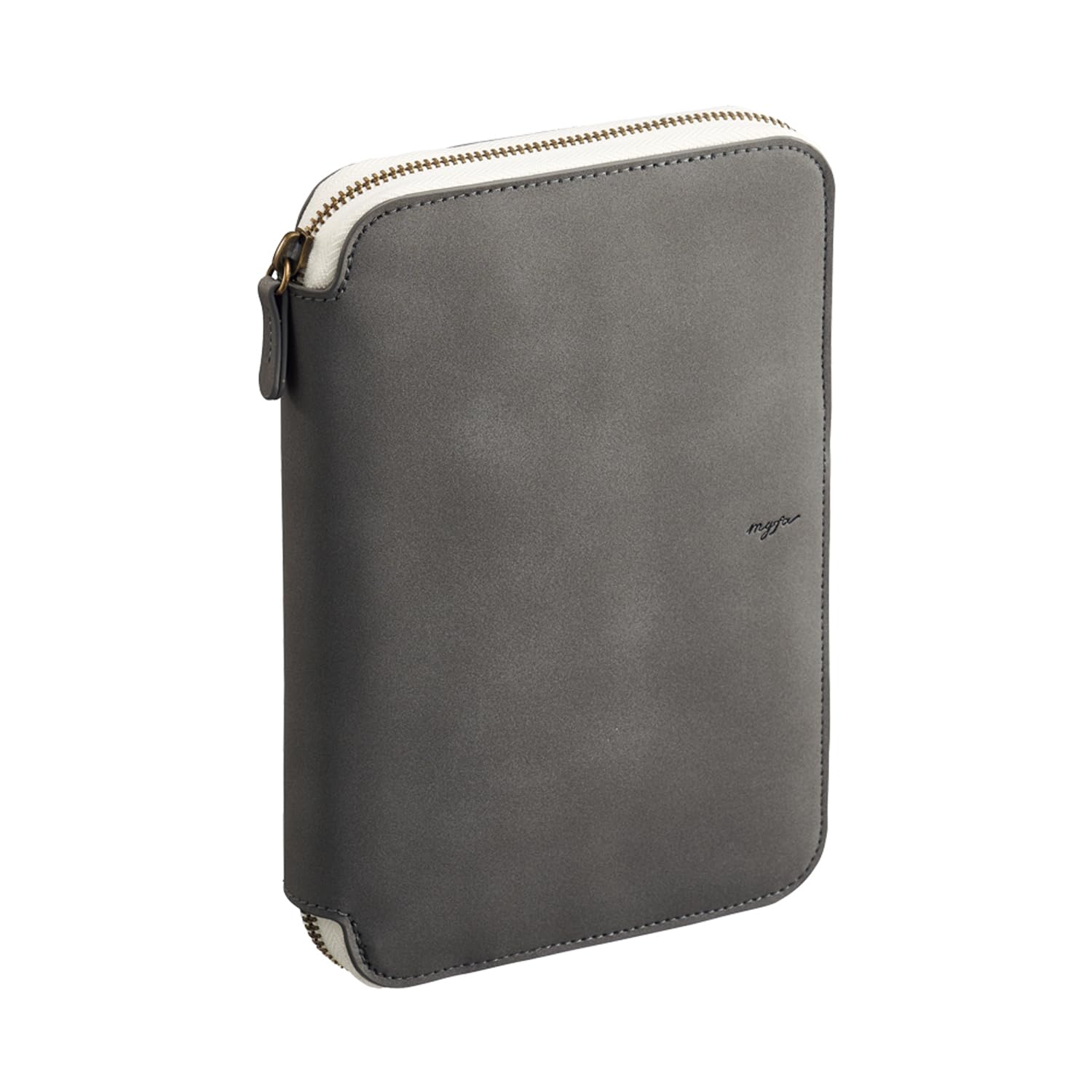 LIHIT LAB myfa Oshikatsu Round Zip Mini Charcoal Binder 6-Hole Black N3391-24 5498₽