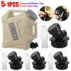 1-5PCS Tap Portable Faucet Replacement with Extender Hose Water Container Faucet Camping Water Jug Tap for Water Tank Bucket