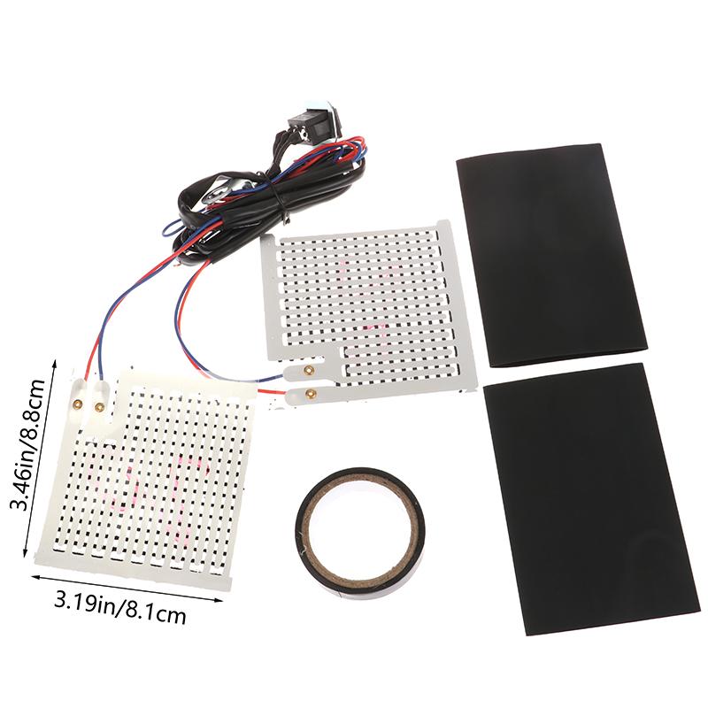 Universal Motorcycle Heated Hand Grips 12V Snowmobile Handlebar Heater Warmer Kit For Refit Moto Handlebar Hand Set