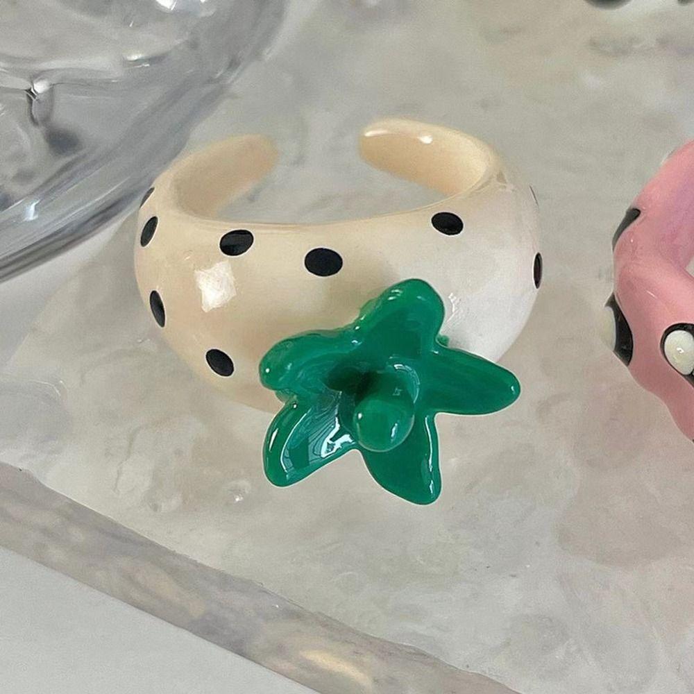 Dropping Process Opening Ring Polka Dot Fashion Jewelry Vintage Ring Korean Style Ring Women Ring