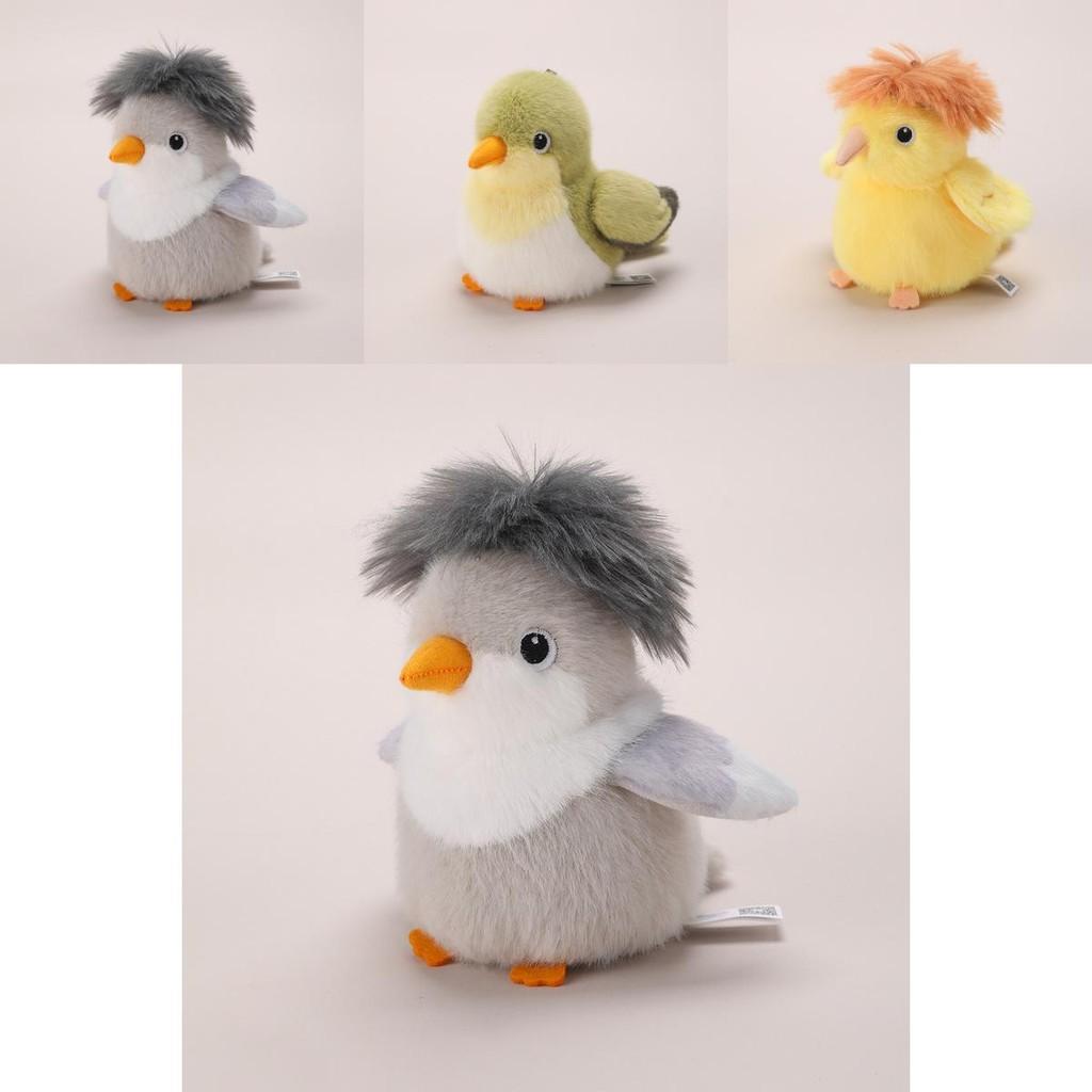 Simulated Island Canary White Eye Red Whiskered Bulbul Plush Toy Doll For Animal Lover Gift
