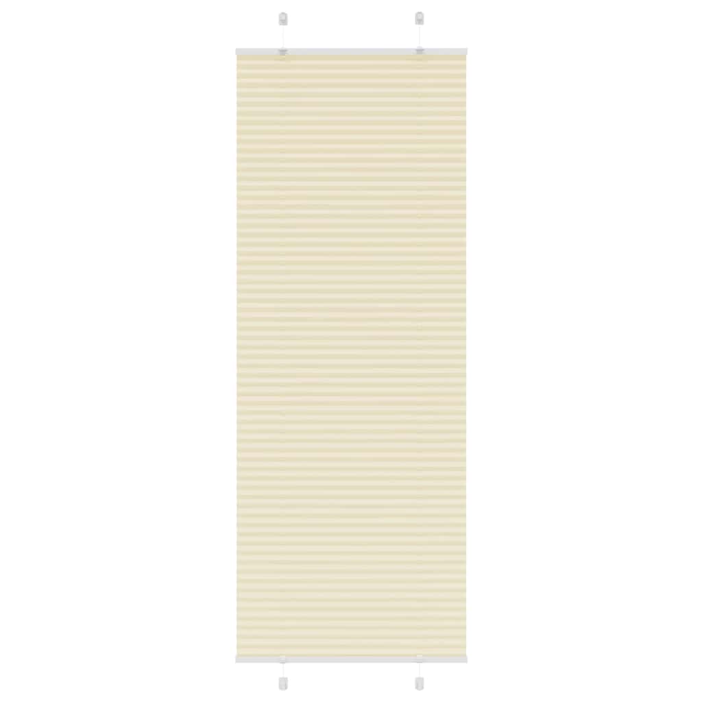 Cream Pleated Blind 80X200 Cm Fabric Width 79.4 Cm