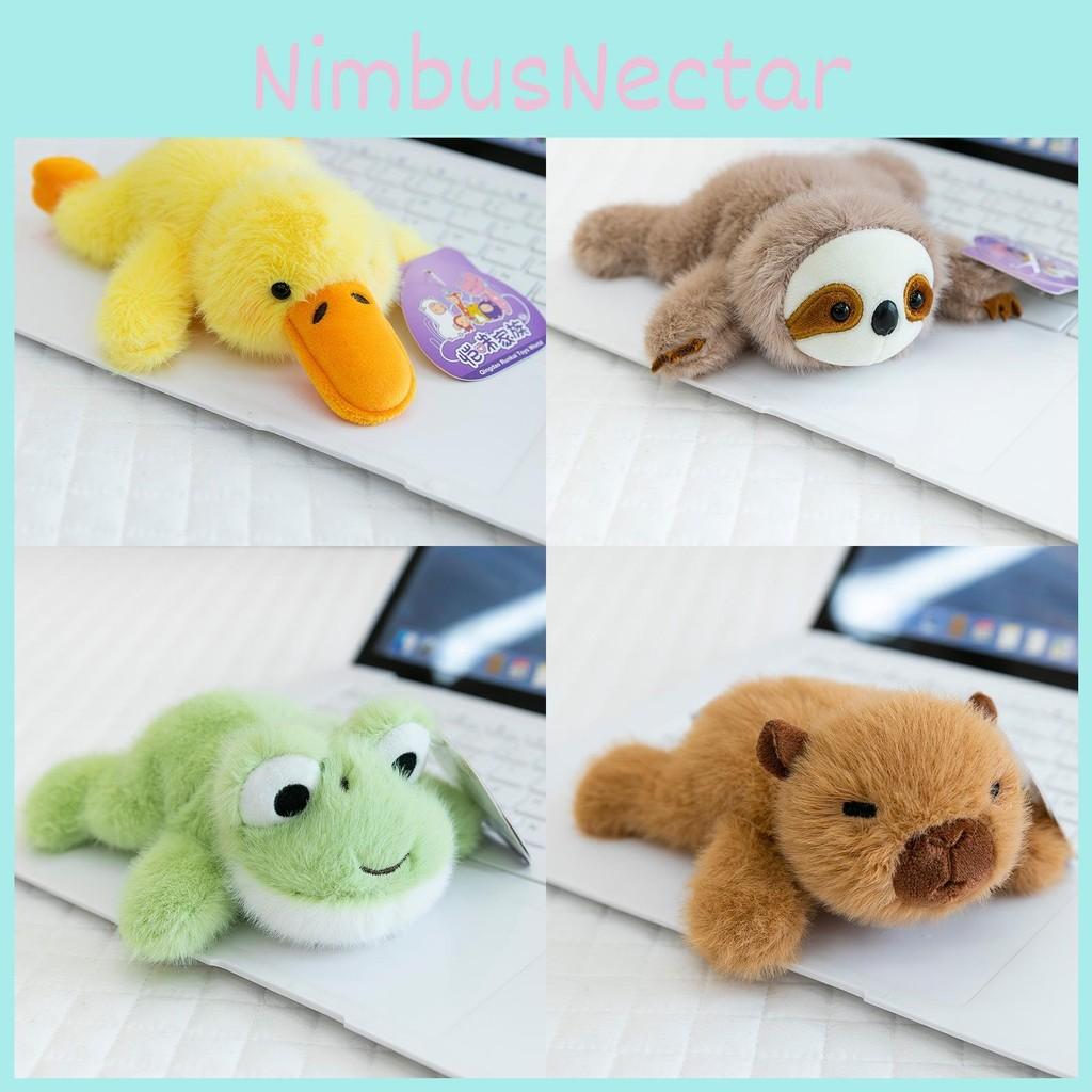 Duck Dog Frog Refrigerator Sticker Plush Animal Magnet Short Plush Home Decor