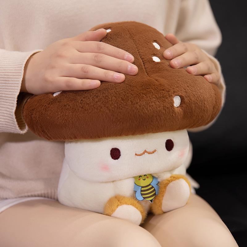 Internet Celebrity Mushroom Plush Toy - Cute Shiitake Doll Gift