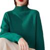 Women's Autumn/Winter Wool Pullover Sweater - Half-High Collar, Irregular Lines, Casual, Thickened Base Layer